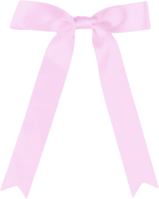 30 Pcs Pink Satin Bows 6 X 10 Inch Premade Bows with Twist Tie for Wedding Florist Decor, Cake Pops,Christmas Tree & Gift Wrapping(Pink)