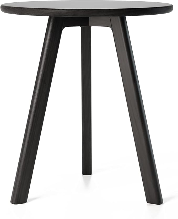 Round End Table Side Table 100% Solid Wood Occasional Table Minimal by RAICO