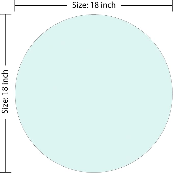 18" Round Tempered Glass Table Top - Image 3