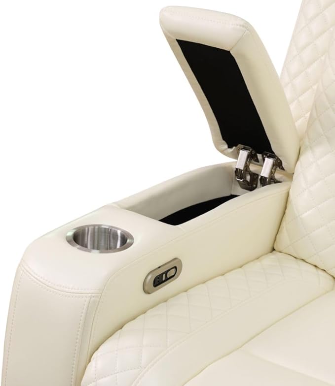 Power Recliner Sofa Set with LED, Leather Reclining Sofa Set, Living Room - Image 6