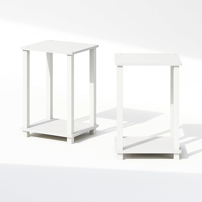 Furinno Simplistic Night Stand Set of 2, 2-Tier Small Nightstand - Image 6