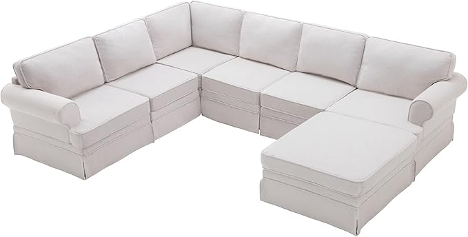 109.4" Fabric Upholstered Modular Sofa Collection, Modular Customizable - Image 6