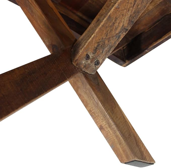 Rustic Coffee Table Handcrafted from Solid Mahogany Wood - Image 5