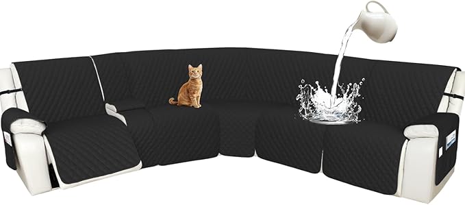 Arfntevss Recliner Sectional Couch Covers 1OO% Waterproof L Shape Sofa Cover by Arfntevss