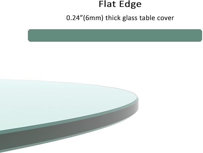 18" Round Tempered Glass Table Top - Image 4