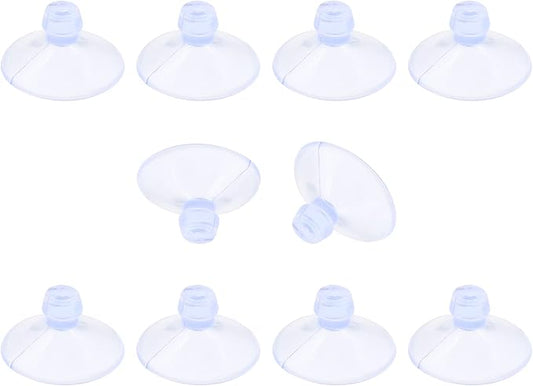 10 Pack Glass Tableholders - 18mm Rubber Suction Cups by Qjaiune