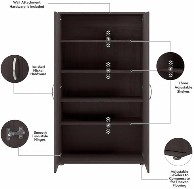 Bush Business Furniture Universal Tall Linen Cabinet - Image 7