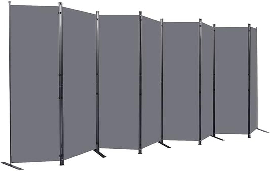 Room Divider 6FT Portable Room Dividers and Folding Privacy Screens, 8 Panel by HOMSCREENER