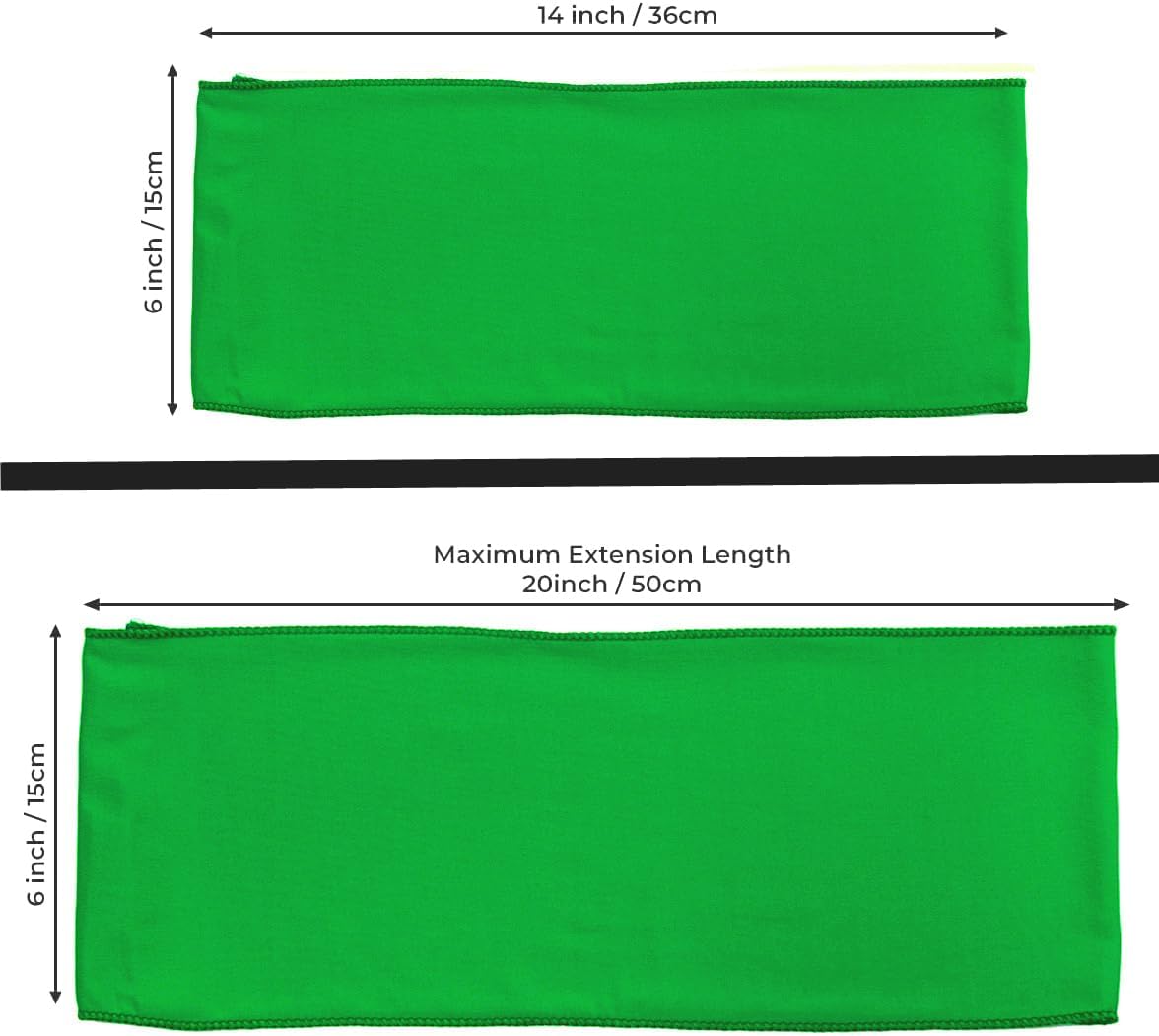 VDS Pack of 250 PCS | Light Green | Spandex Chair Sashes Bows Without Buckle | Stretch Elastic Banquet Universal Folding Chair Band Tie with for Wedding Party Conference Celebration Event Decoration