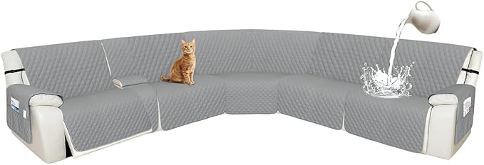 Arfntevss Recliner Sectional Couch Covers 1OO% Waterproof L Shape Sofa Cover by Arfntevss