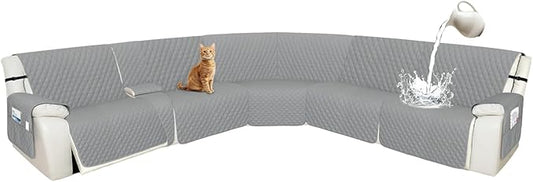 Arfntevss Recliner Sectional Couch Covers 1OO% Waterproof L Shape Sofa Cover by Arfntevss
