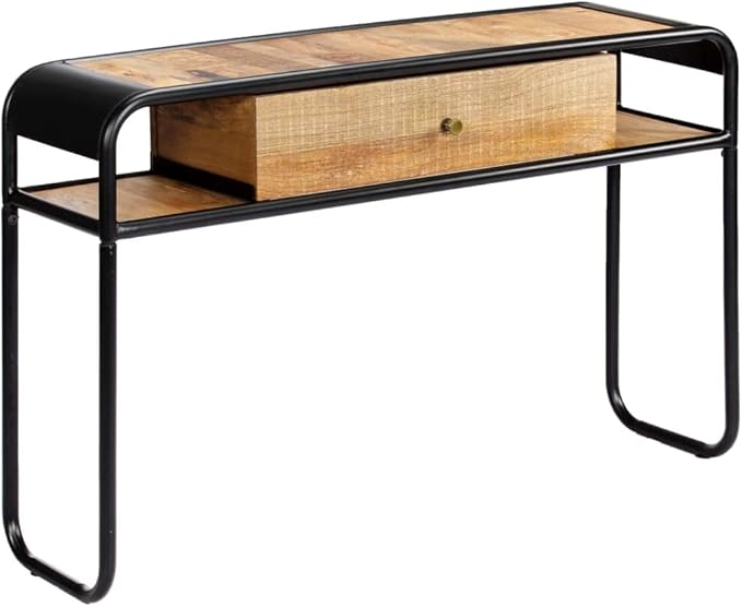 Solid Mango Wood Console Table for Living Room, Entry - Image 3