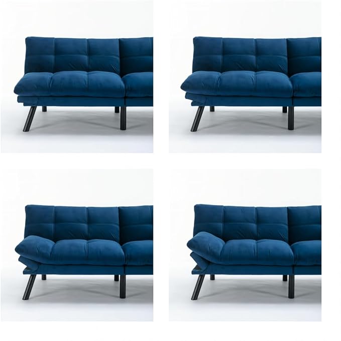 GDFStudio Hayezc Loveseat Sofa, Convertible Sofa Bed, 2-in-1 Folding Modern - Image 7