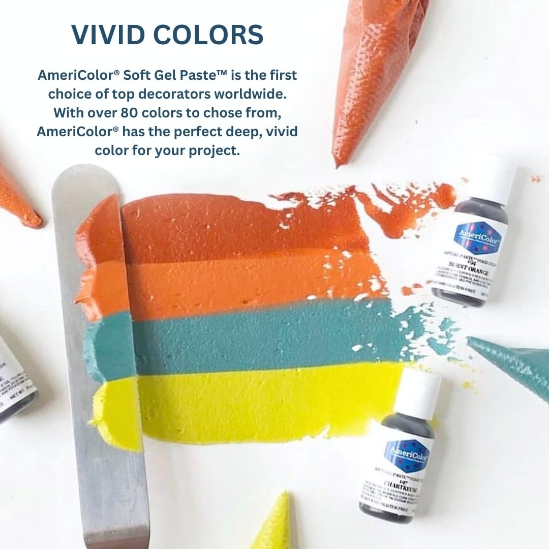 AmeriColor, Blush, 0.75 Ounce Bottle, Soft Gel Paste Food Color