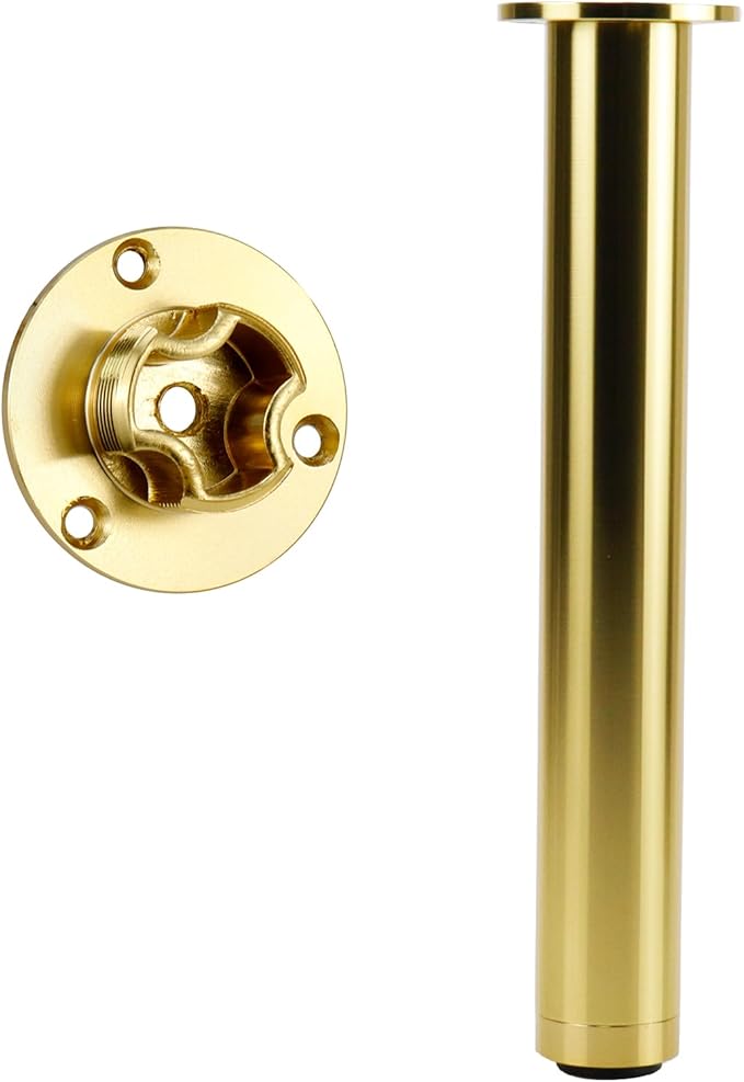 4 Pcs Gold Adjustable Sofa Legs Metal Modern Furniture Legs - Image 3