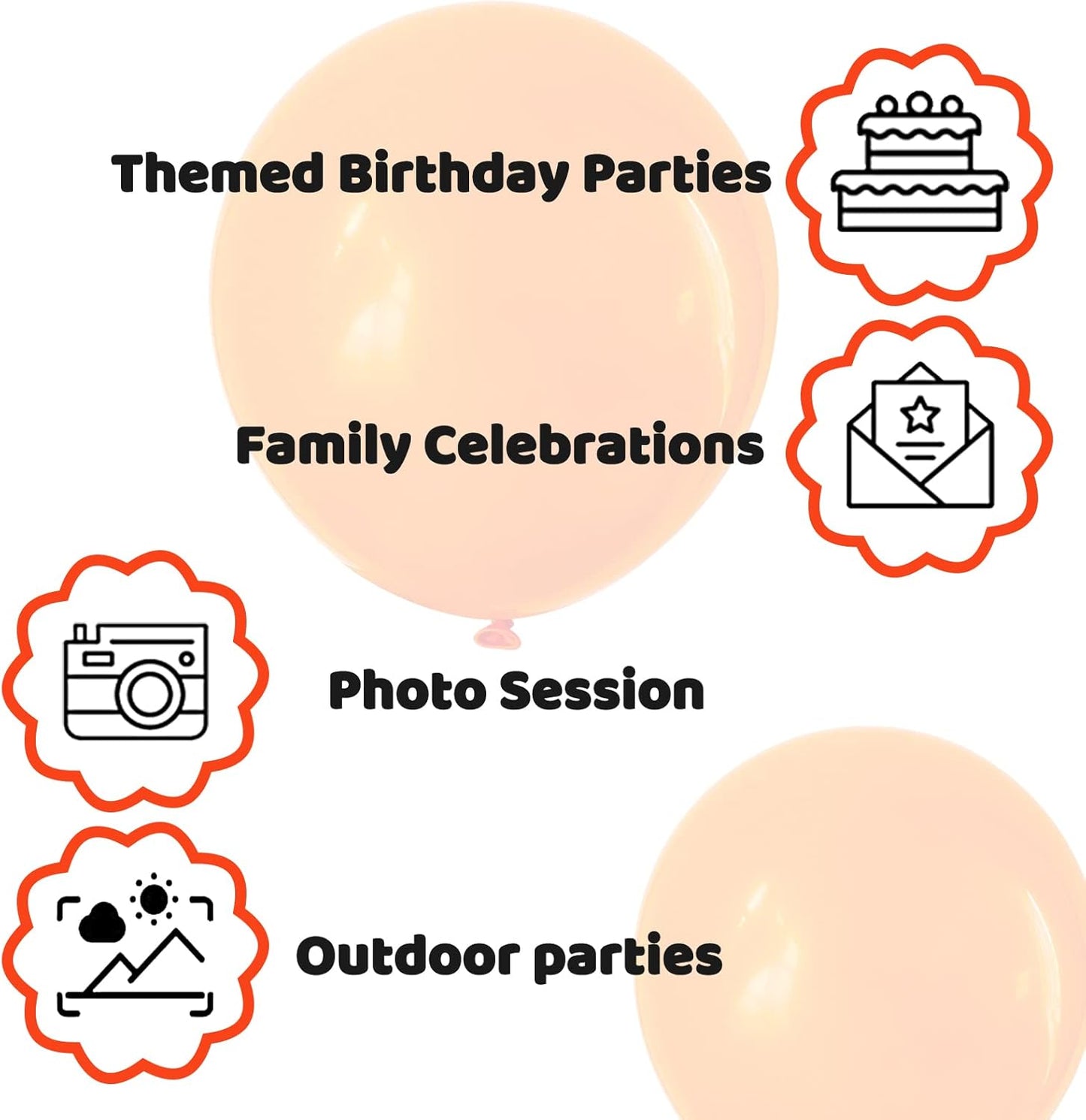 110pcs Orange Balloon 12 inch, Orange Latex Balloons for Birthday Party Baby Shower Wedding(with 2 Ribbons).