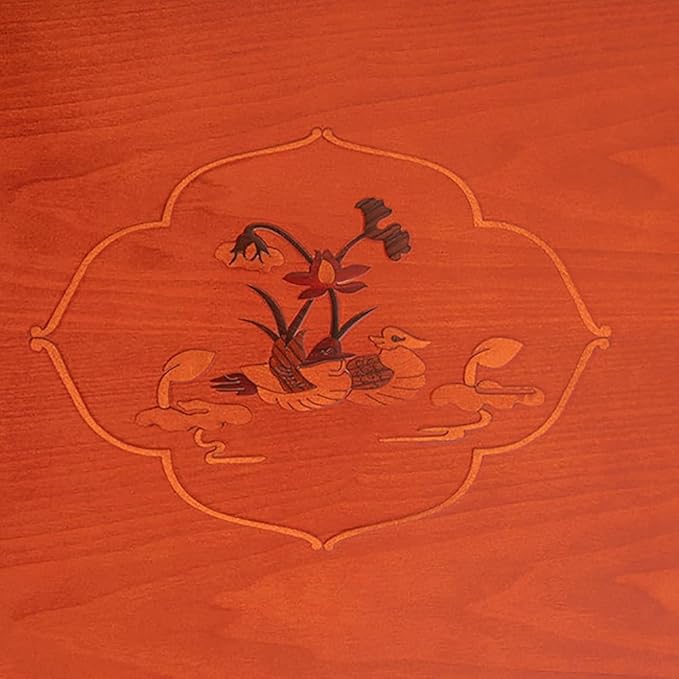 Folding Table, Korean Tatami Dining Table/Tea Room Table/Kang Table/Low Wooden - Image 5