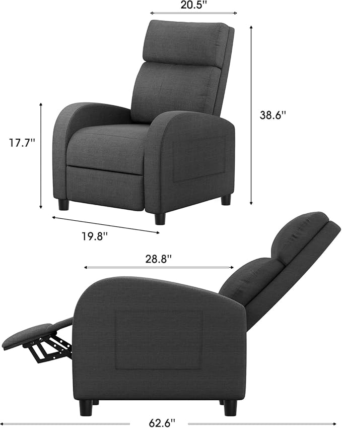 Homall Recliner Chair, Recliner Sofa - Image 3