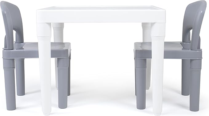 Humble Crew Kids Plastic Table and Chair Set, Toddler Activity Table - Image 8