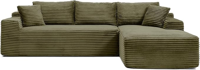108 Inch Cloud Sectional Couch, Modern Modular Sectional Sofa - Image 9