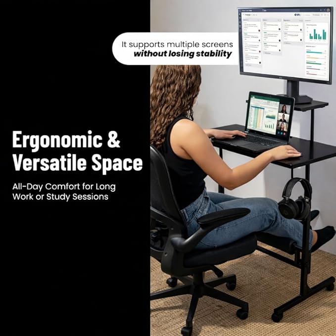 Model 2026 Adjustable Height Rolling Desk - Image 4