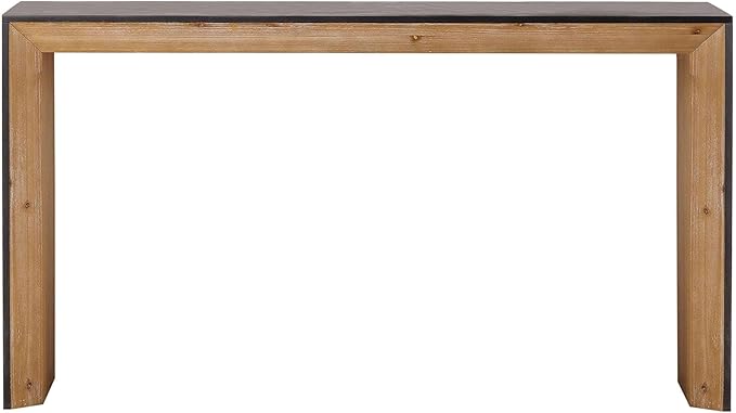 59" Wood Console Table for Entryway, Modern Sofa Table Behind Couch - Image 9