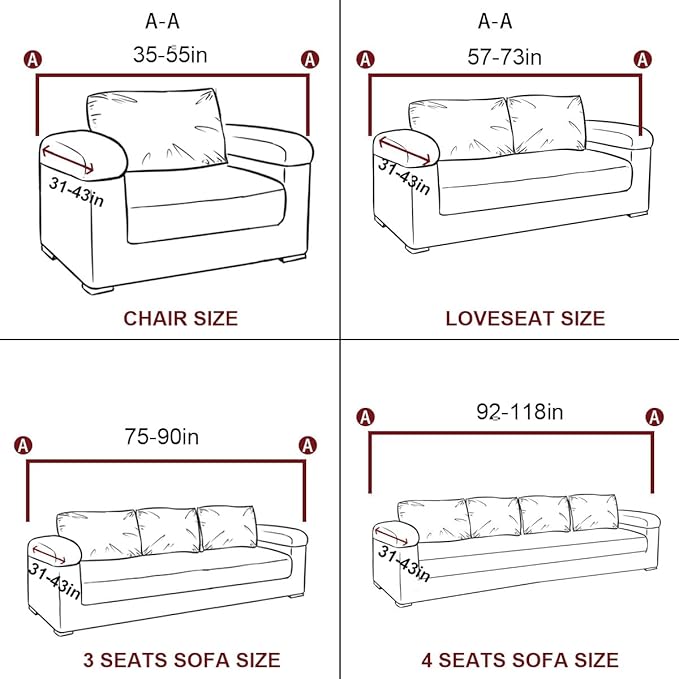 vctops 1-Piece Velvet Plush Stretch Chair Sofa Slipcover Soft Fuzzy Fluffy - Image 7
