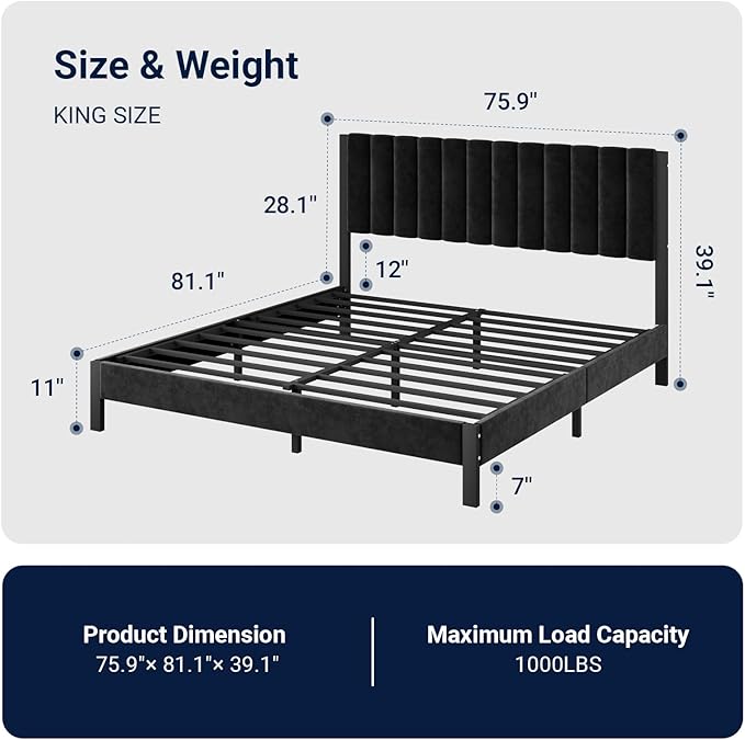 Avenco King Size Bed Frame - Image 2