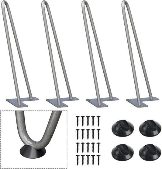 SMARTSTANDARD 12 Inch Heavy Duty Hairpin Furniture Legs, Metal Home DIY Projects by SMARTSTANDARD