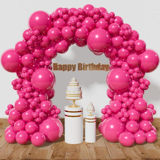 KAWKALSH Hot Pink Balloon Arch Kit 111Pcs 18 12 5 Inch Latex Party Balloons Garland for Birthday Baby Shower Wedding Engagement Anniversary Christmas Party Decorations