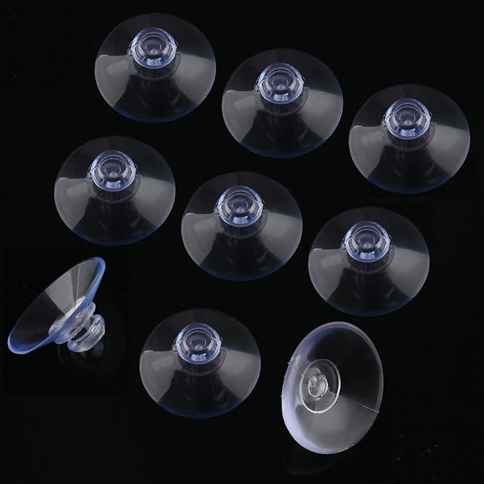 30 Pack Clear PVC Plastic Suction Cups, Anti-Collision, Transparent, Without - Image 5
