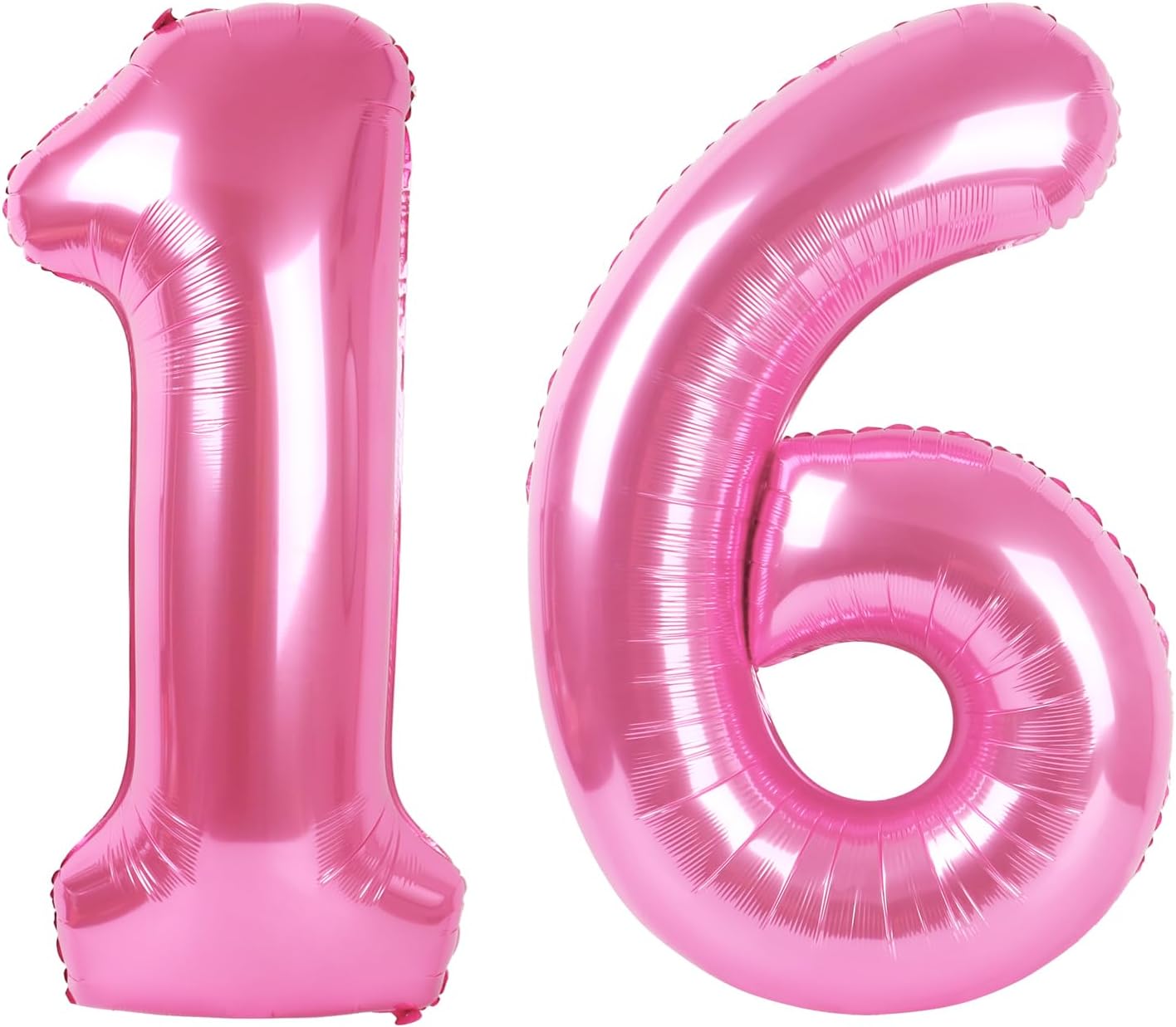 number pink 16 balloon