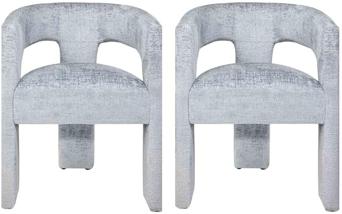 Jofran Gwen Jacquard Upholstered Accent Chair, Modern Luxury Plush Sculptural by Jofran+Inc.
