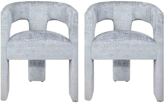 Jofran Gwen Jacquard Upholstered Accent Chair, Modern Luxury Plush Sculptural by Jofran+Inc.