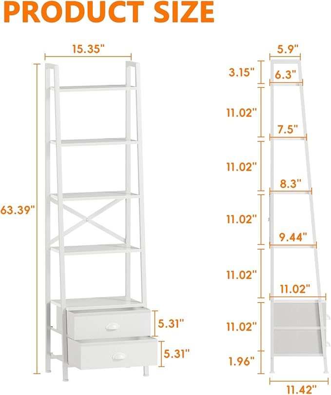 Furologee 5-Tier Ladder Shelf - Image 3