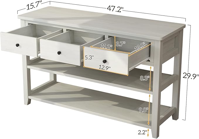 Karl home Console Table Entryway Desk, Sofa Side Table - Image 2