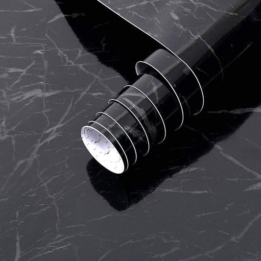 Arthome 23.6x200 Inches Black Marble, Peel and Stick Wallpaper, Marble Contact by ArthomeWALLDECOR