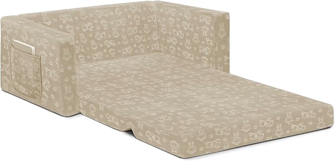 Delta Children - Serta Perfect Sleeper Kids 2-Seater Sofa, Convertible 2-in-1 - Image 5
