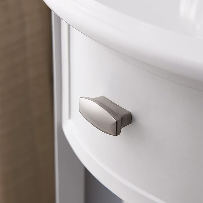 Leick Home 9030-WT Assembled One Drawer Demilune Hall Console - Image 6