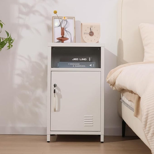 ALBAD Compact Metal Nightstand by Albad