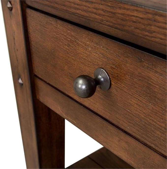 Pemberly Row Transitional Wood Chair Side Table, 26 in H x 18 in W x 18 in D - Image 8