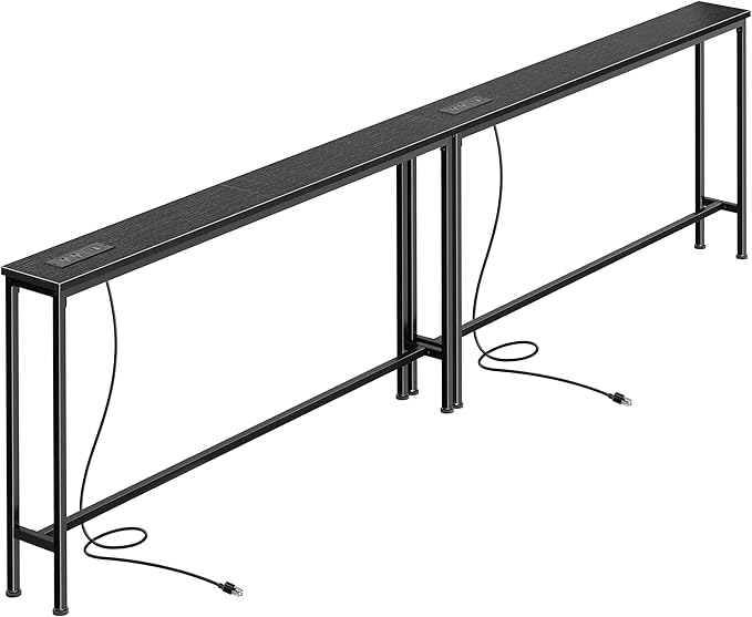 SUPERJARE 102.4 Inch Sofa Table by SUPERJARE