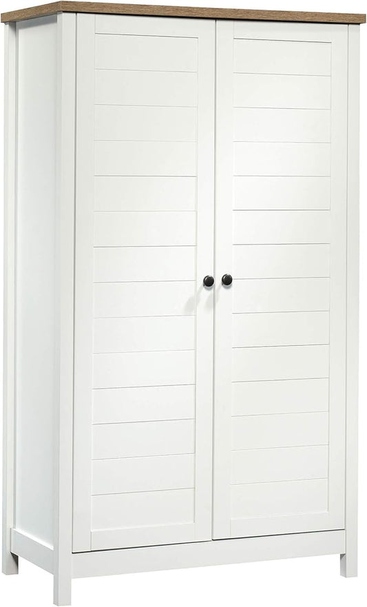 Sauder Cottage Road Storage Cabinet/ Pantry Cabinet, Soft White finish by SAUDER%C2%AE