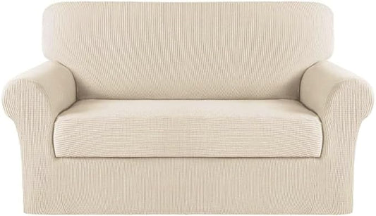 Turquoize Stretch Sofa Slipcover 2 Pieces Sofa Cover Couch Cover by Turquoize