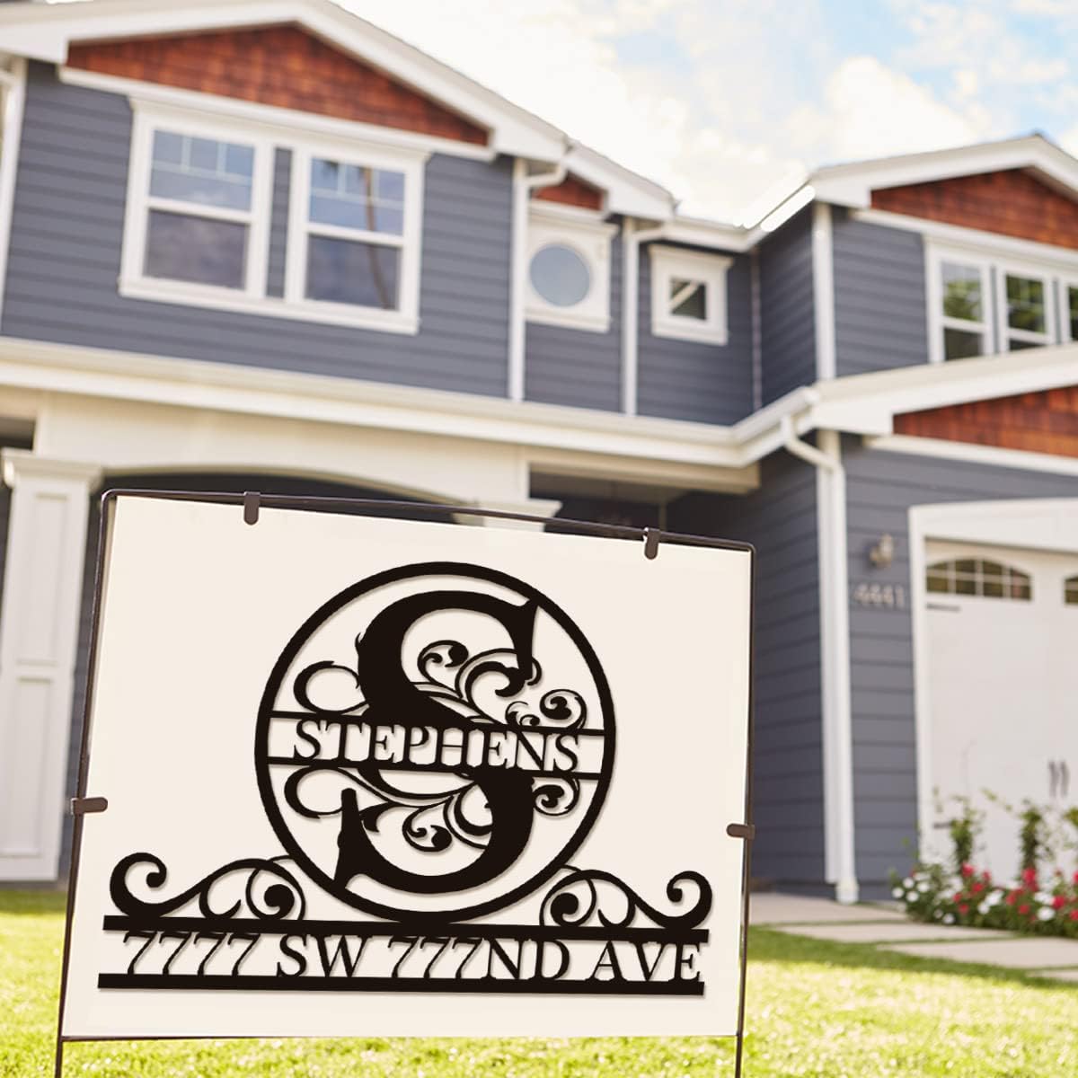 Custom address sign, Custom Signs Outdoor, Personalized Address Plaques for house numbers,House Address Numbers Metal Sign,Name Signs,Family Name Sign