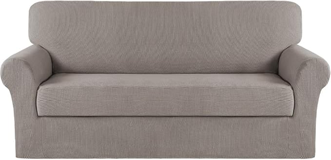 Turquoize Stretch Sofa Slipcover 2 Pieces Sofa Cover Couch Cover by Turquoize