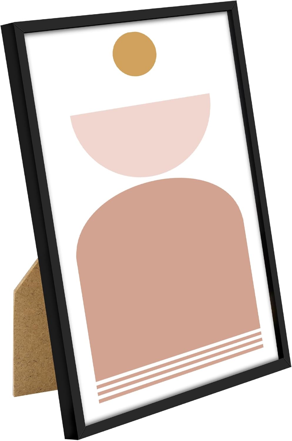 upsimples 8x10 Picture Frame Set of 3, Made of High Definition Glass for 8 x 10, Wall and Tabletop Display Thin Border Photo Frames for Home Decor, Black