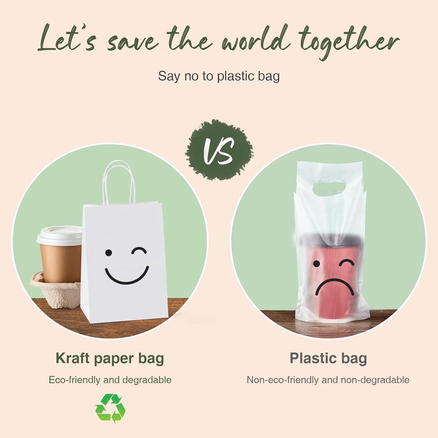 GSSUSA Paper Gift Bags 5.25x3.75x8 Inch 20000 Pack, Valentine's Day Gift Wrap Bags with Handles, White Kraft Paper Bag for Small Business, Heavy Duty Bulk, for Birthday Party Favors, Shopping, Retail