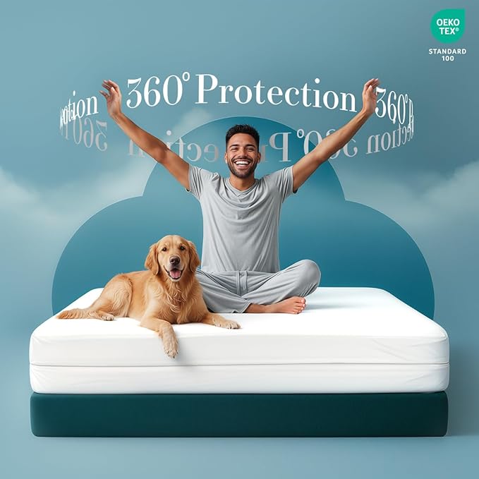 Utopia Bedding Mattress Protector Zippered Queen Size, 100% Waterproof Bed Bug - Image 4