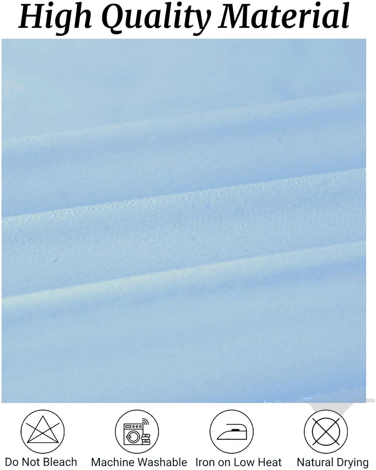 Fokitut 6 Pack Rectangle Tablecloth, 60x120 Inch, Stain Resistant and Wrinkle Polyester Table Cloth, Fabric Table Cover for Kitchen Dining, Wedding, Party, Holiday Dinner-Blue Mist